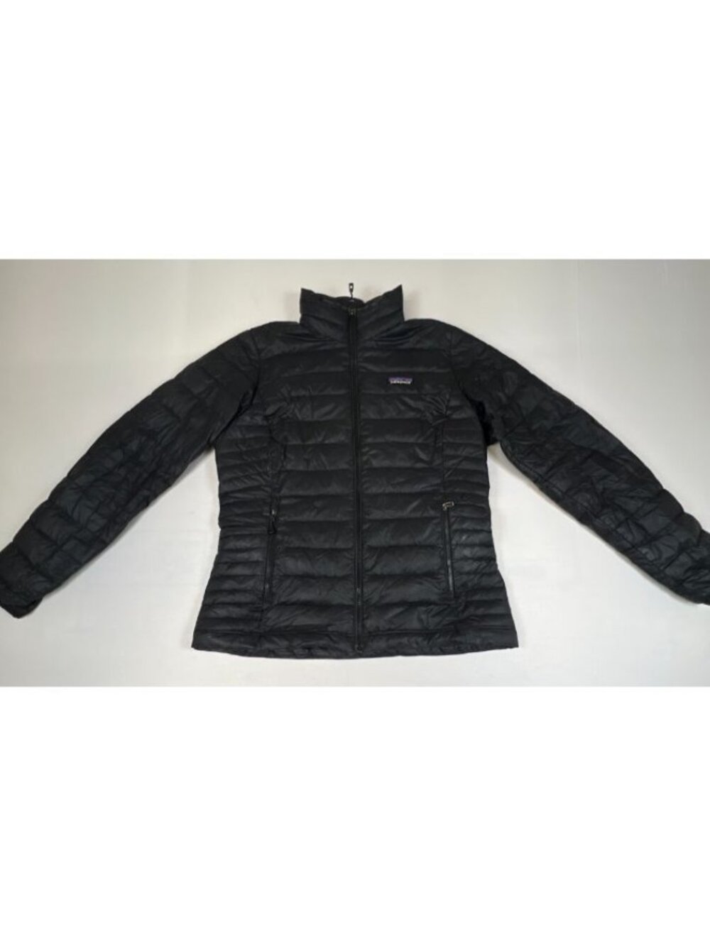 Patagonia Women's Size Medium Black Down Puffer Jacket Lightweight Full Zip